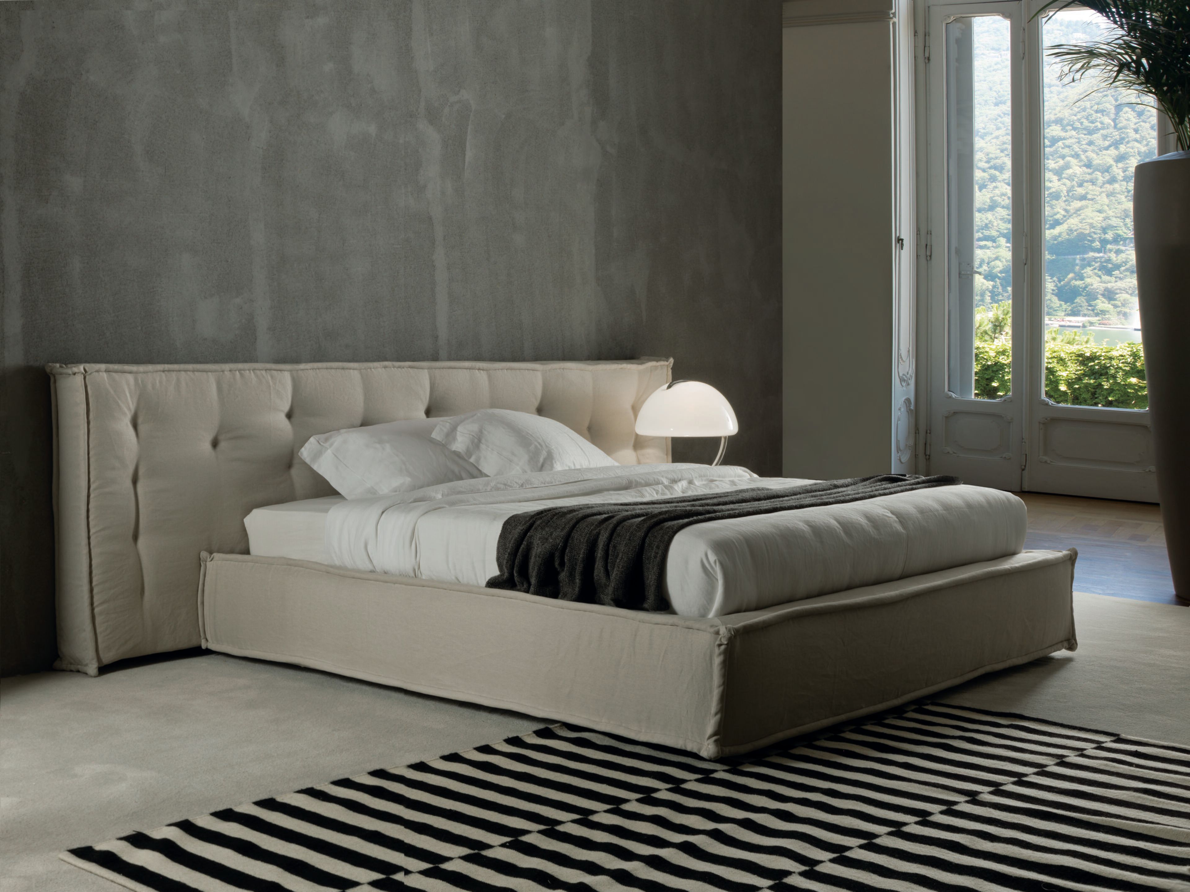 Съемная двуспальная кровать из ткани с мягким изголовьем GRUPPO FOX ночь Фокса ARCH-00143259 - Вид №3