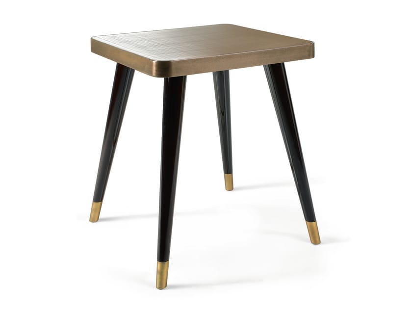 Квадратный журнальный столик с витритовым верхом или бронзовым/дымчатым зеркалом Sicis Пегги ARCH-00057229