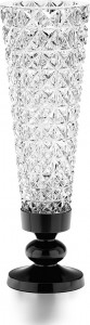 10629627 Avdeev Crystal Ваза для цветов "Снежная королева" "Сетка" подставка никель Хрусталь