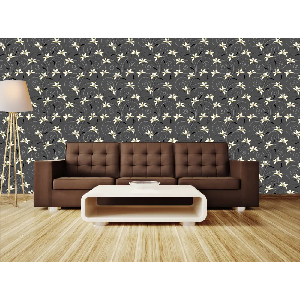 Обои флизелиновые Vilia Вояж чёрные 1.06 м 1145-22 STLM-2080153 - Вид №3