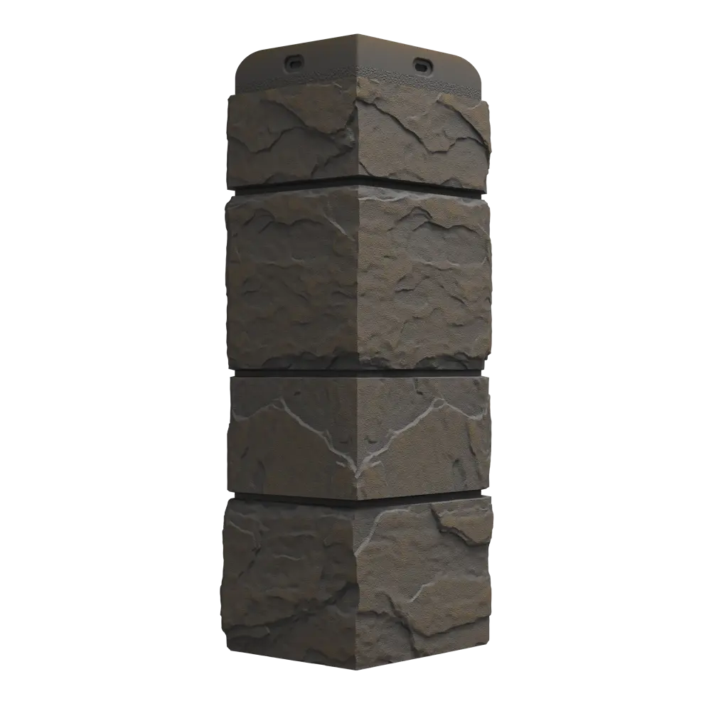 Угол наружный Docke Камень крупный 406x19.5 мм темно-коричневый DÖCKE STLM-2018287