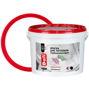 Краска для потолков Dali матовая цвет белый 9 л