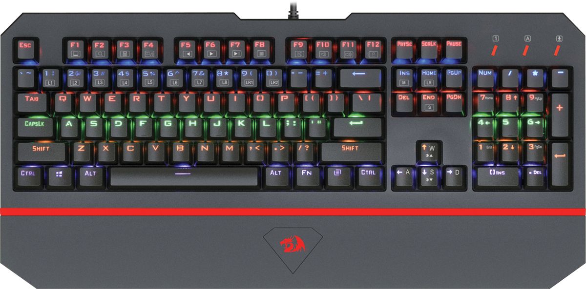 74861 механическая клавиатура andromeda ru,подсветка,full anti-ghost Redragon Santreyd 