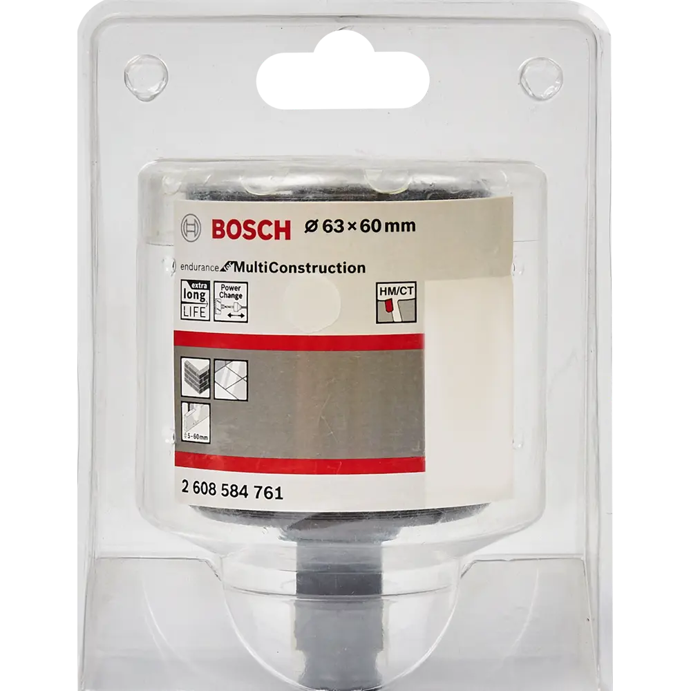 Коронка универсальная карбидная Bosch 2608584761 63 мм 82857497 STLM-2122699 BOSCH PROFESSIONAL  - Вид №2