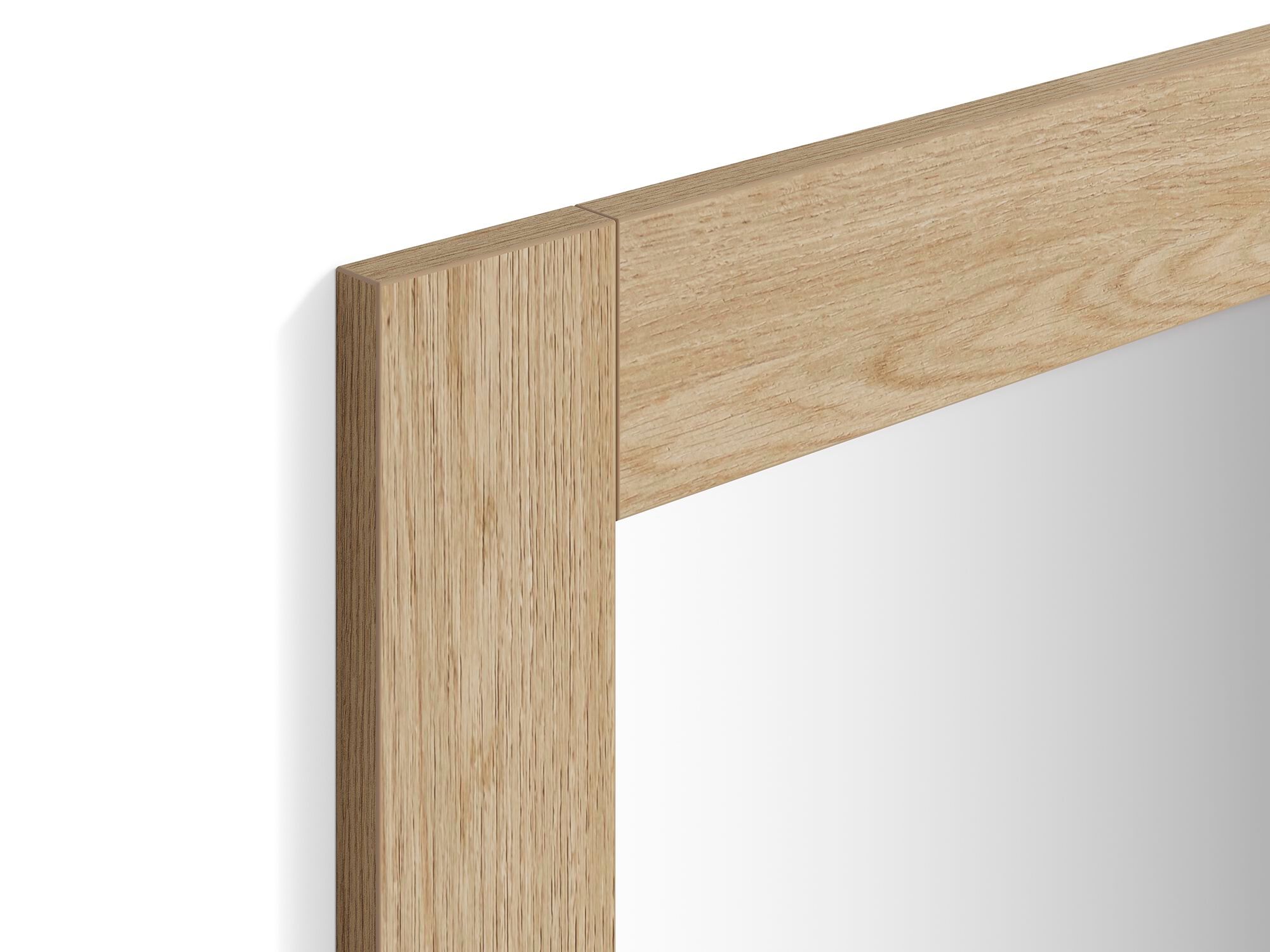 Прямоугольное настенное зеркало с дубовой рамой Mobili Fiver Rachele ARCH-00019524 - Вид №1