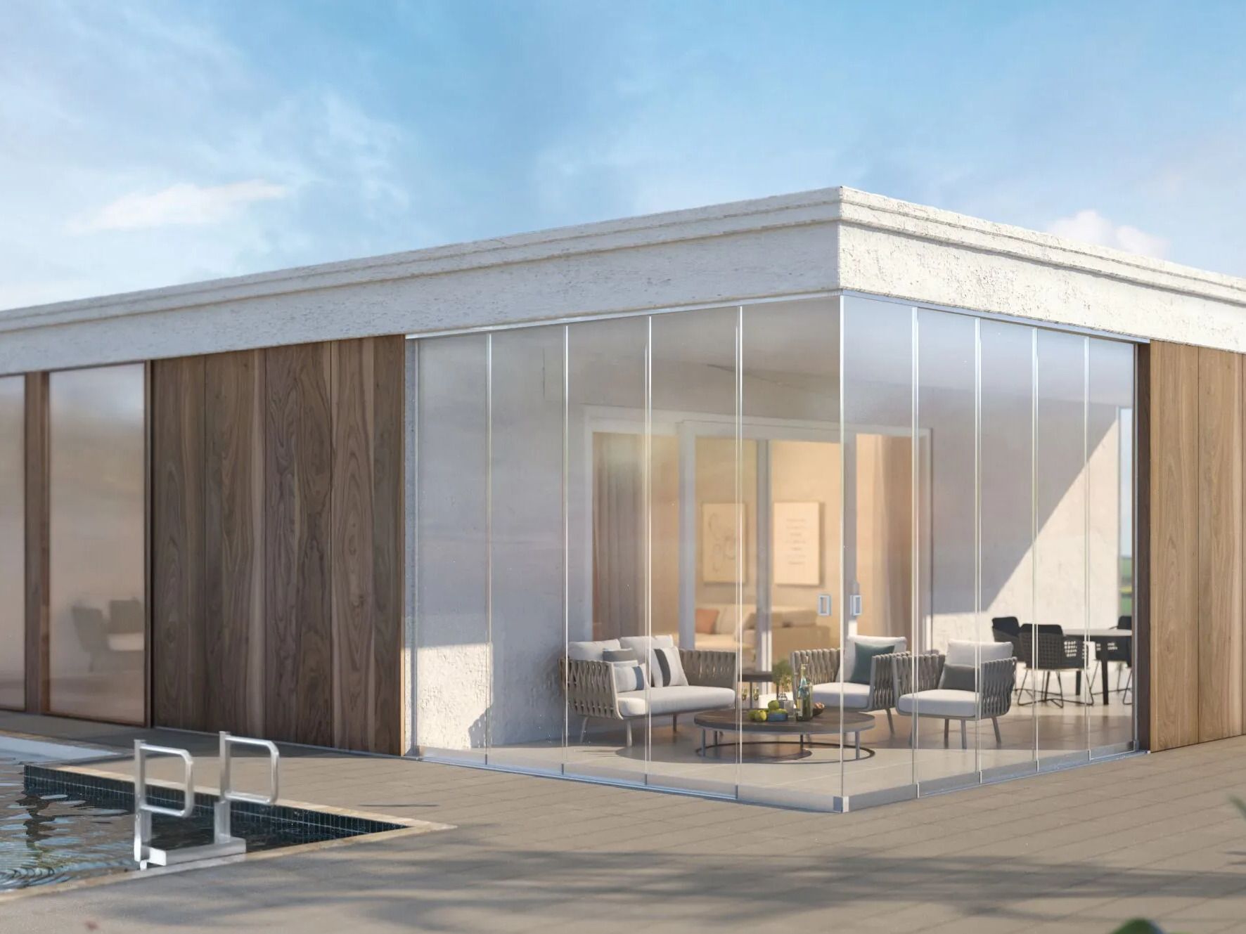 Панорамное раздвижное окно TEMPRAGLASS MAXIMA ARCH-00092203