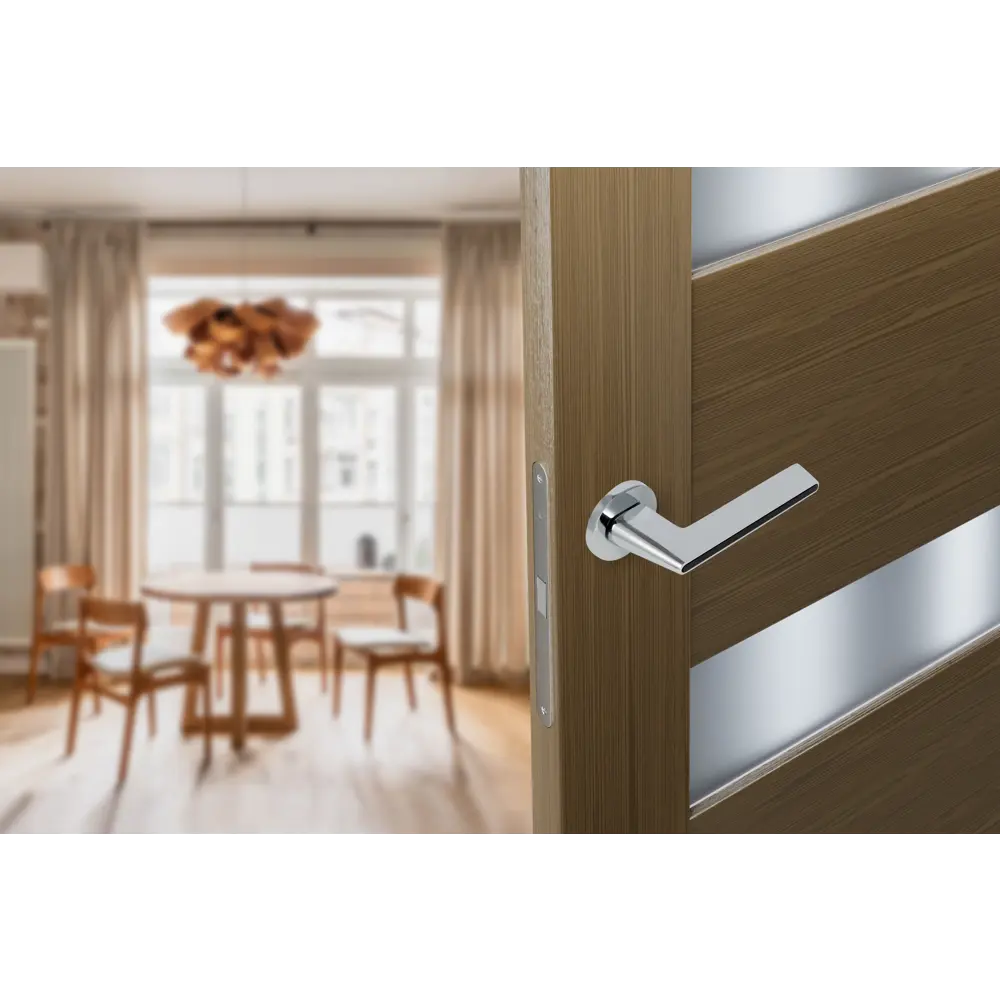 Дверные ручки Edson EDS-101H-R2, цвет хром STLM-2181669 - Вид №9