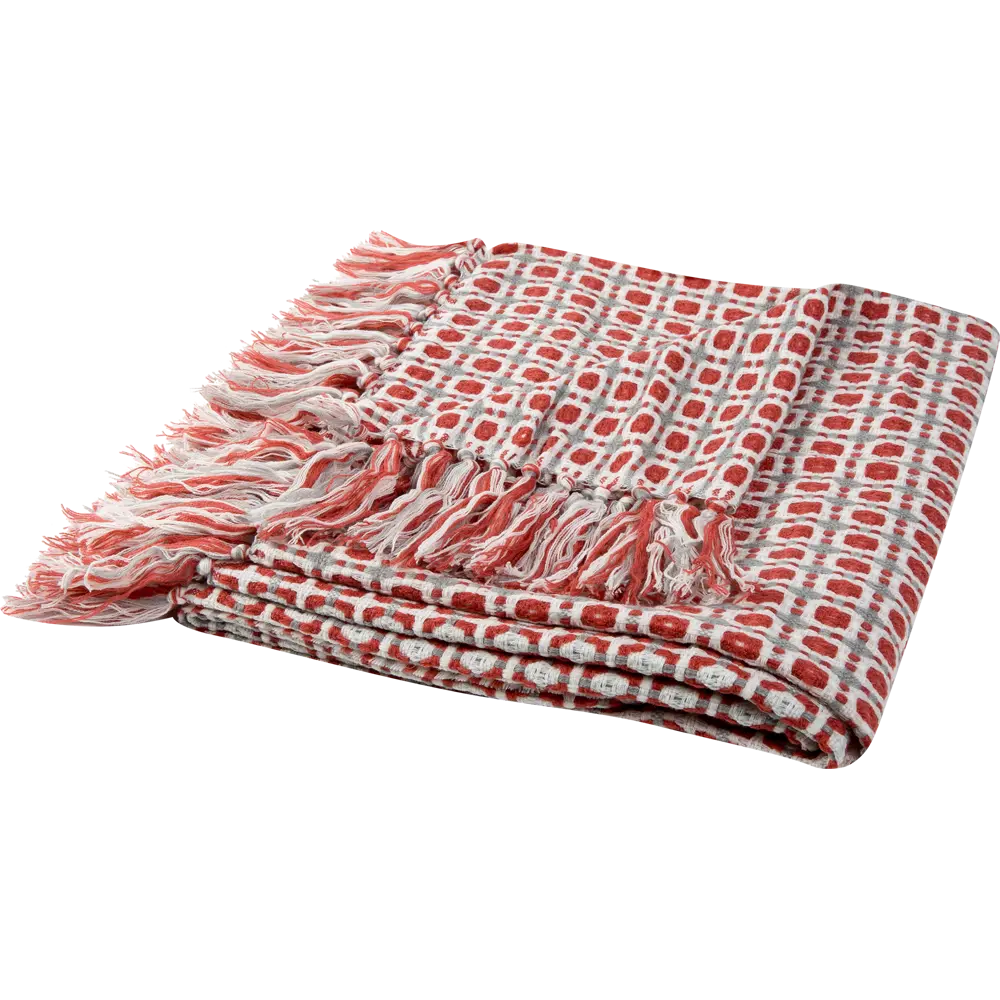 Плед 125х150 см, акрил, цвет красный Atmosphera STLM-2199350 - Вид №3