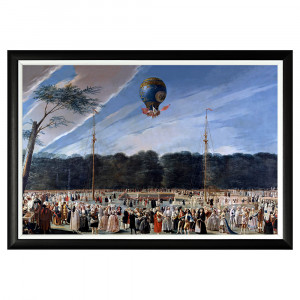 550016590_1818 Арт-постер «Антонио Карнисеро: Взлет воздушного шара в садах Аранхуэса» Object Desire