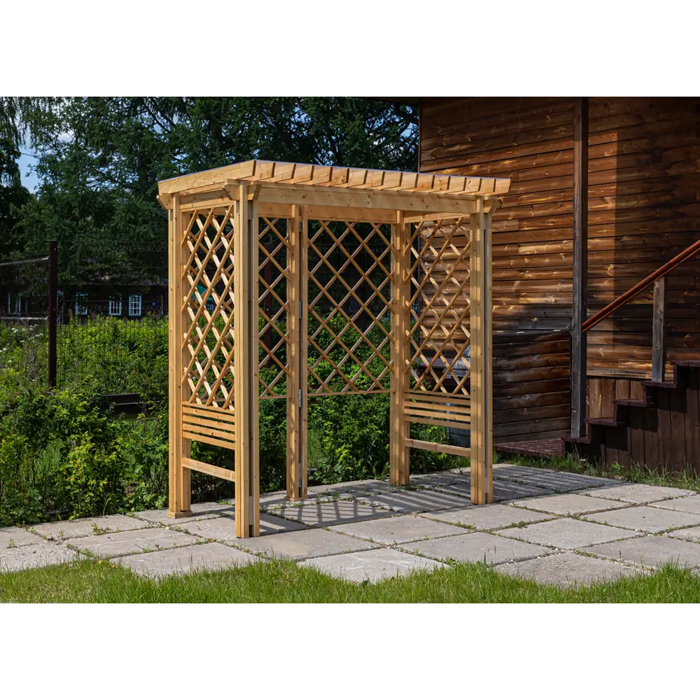 Пергола садовая Мечта садовника 1.43x2.2x2.33 м дерево желтый Santreyd STLM-2028136 - Вид №5