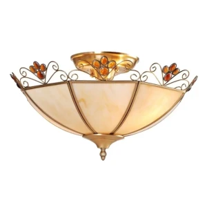 Люстра Copperland 2xE27x60 Вт, металл/стекло, цвет бронза/мультиколор 14236903 STLM-2144304