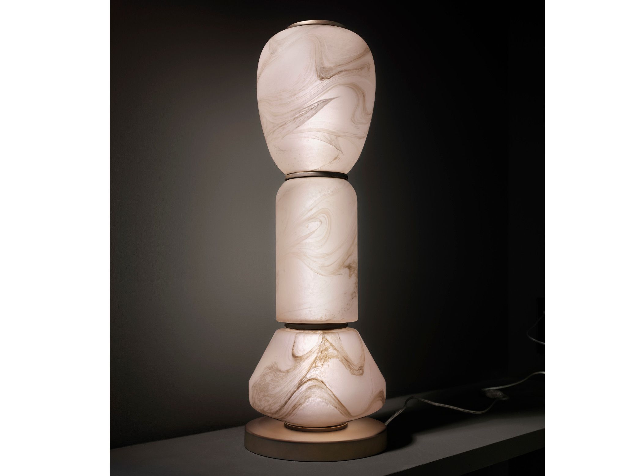 Светодиодная настольная лампа из дутого стекла Linteloo Феникс ARCH-00140576 - Вид №1