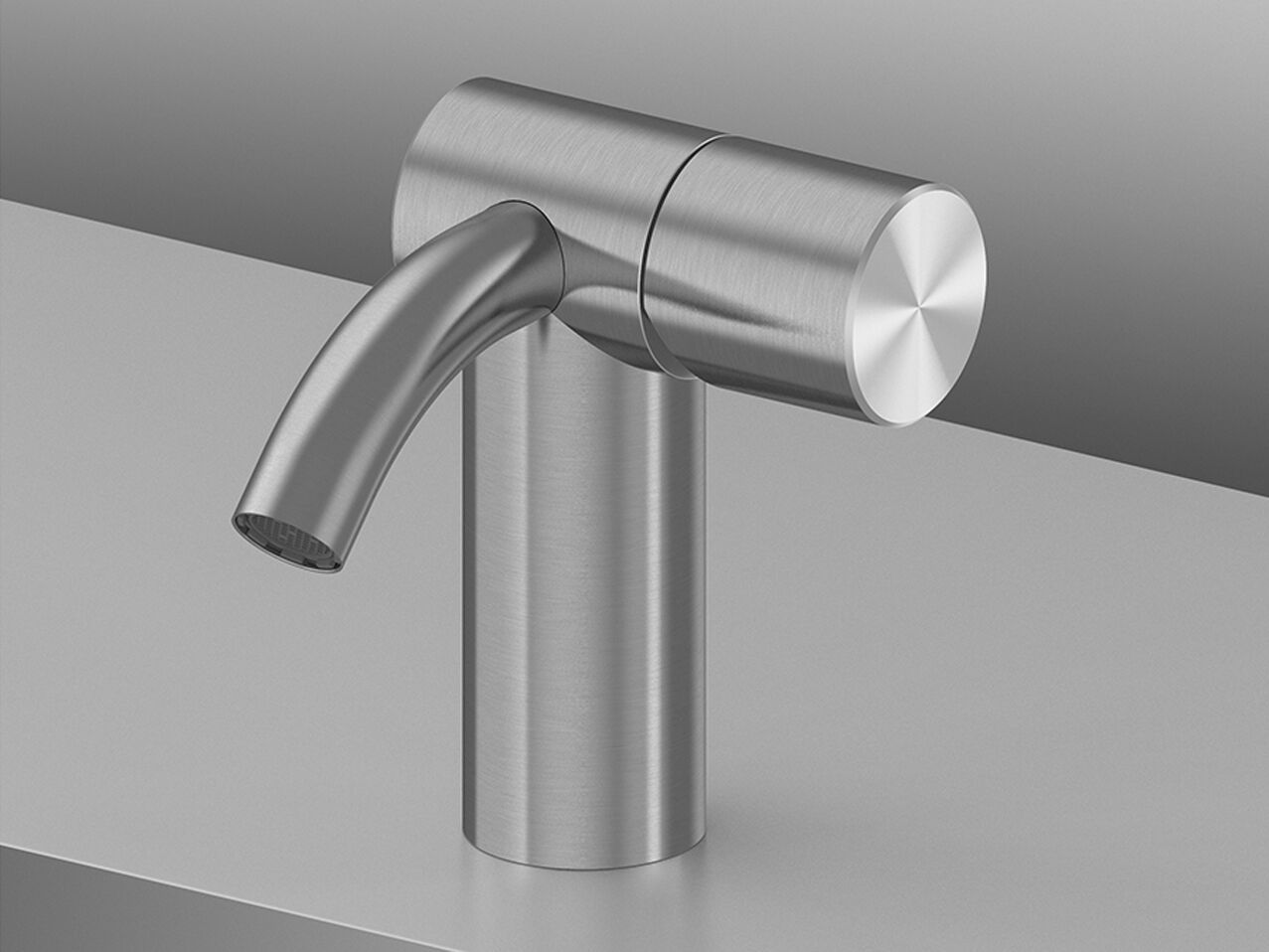 Смеситель для раковины из нержавеющей стали с одним отверстием Quadrodesign Hum ARCH-00094288