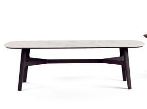 Мраморный бочковый стол