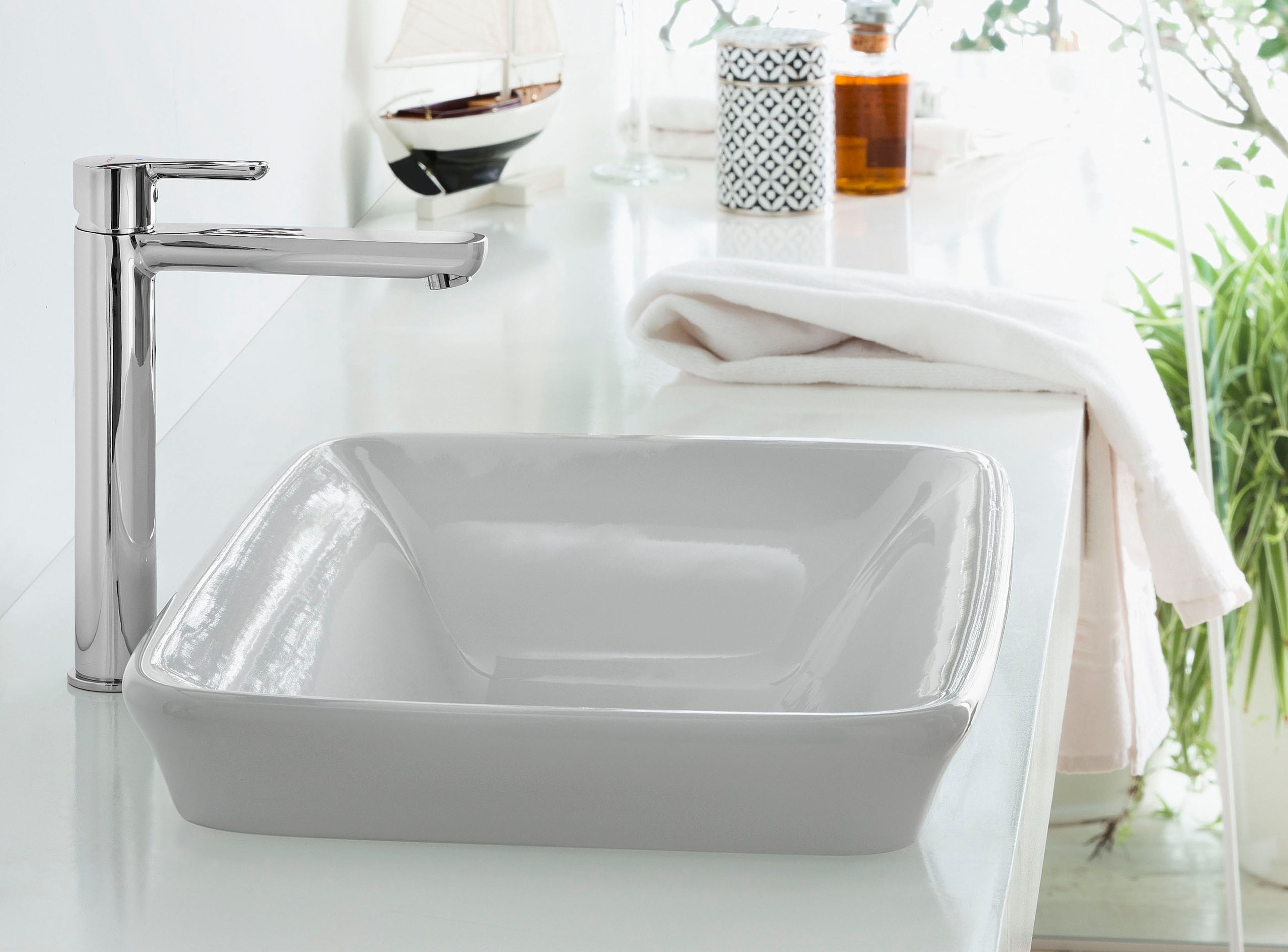 Высокий смеситель для раковины с ограничителем расхода Nobili Abc ARCH-00048694 - Вид №1