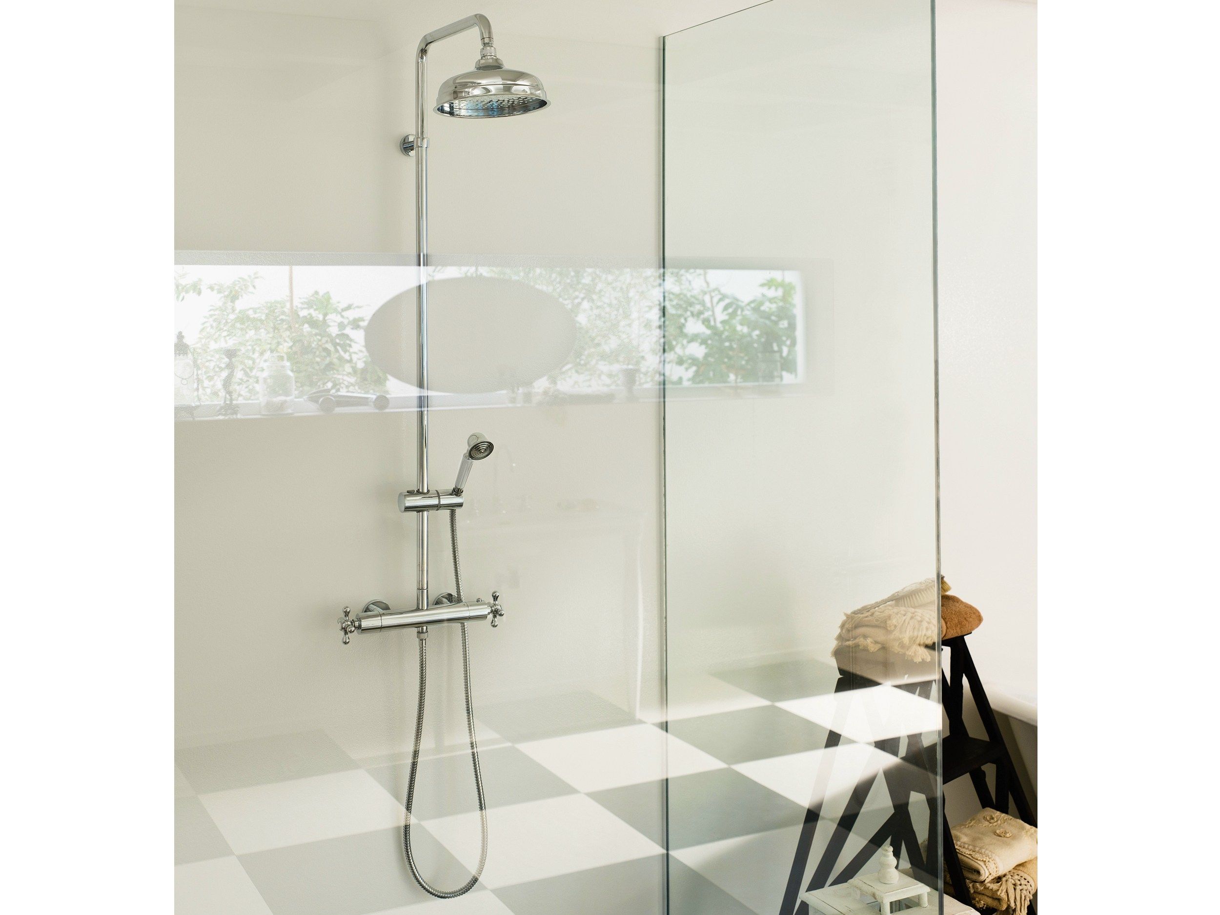 Термостатическая настенная душевая колонна с душем Nobili Грация ARCH-00035633 - Вид №1