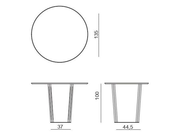 Круглый деревянный стол BBB LORENZO ARCH-00027976 - Вид №2