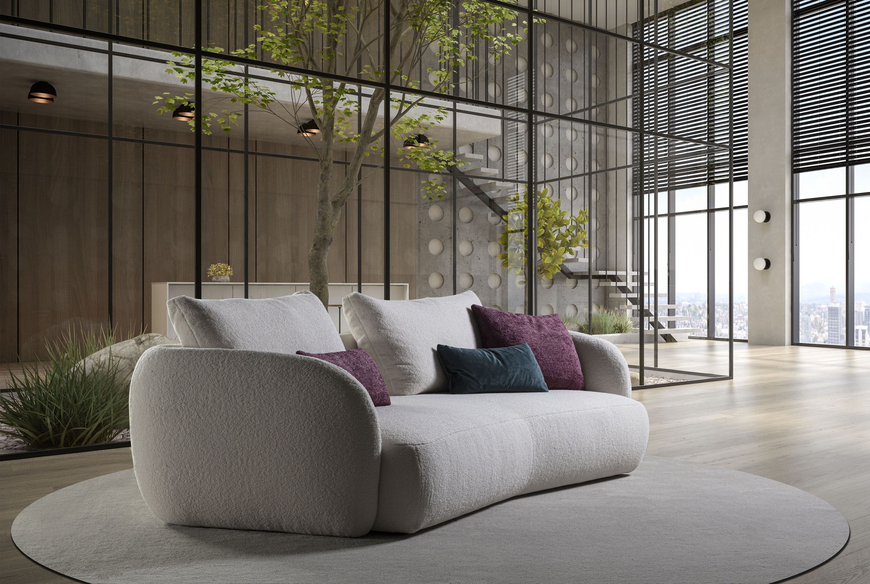 Съемная ткань изогнутый диван GRUPPO FOX день Фокса ARCH-00117571 - Вид №6