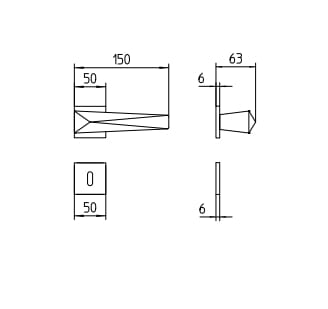 Латунная ручка на розетке Mandelli1953 Zeit ARCH-00039437 - Вид №7