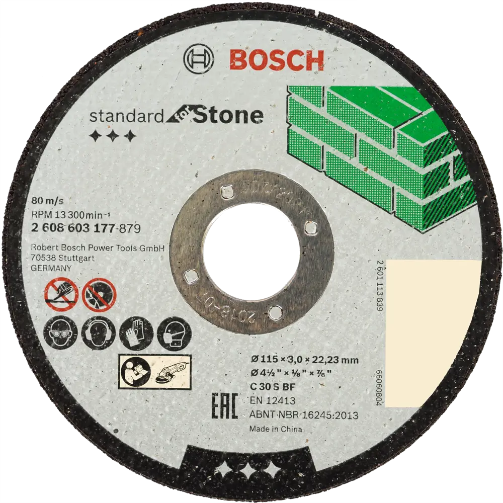 Диск отрезной по камню и кермамике тип 41 Bosch Professional 2608603177 115x22.2x3 мм STLM-2030976