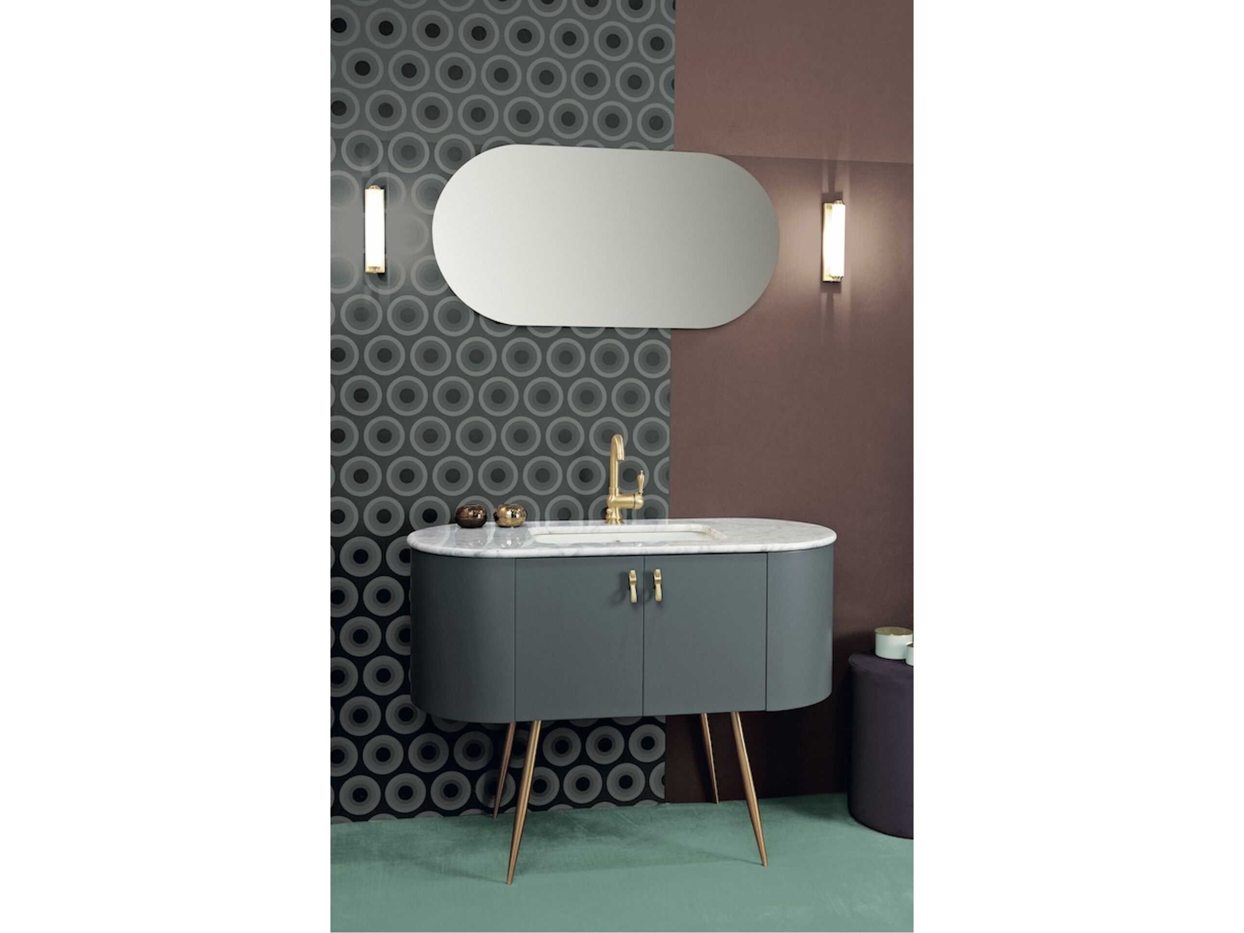 Напольный умывальник с дверцами Gaia Mobili Contemporary ARCH-00148684 - Вид №1