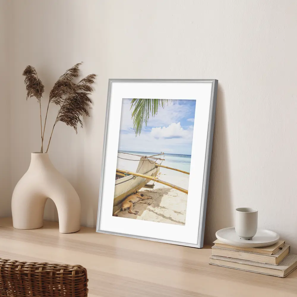 Фоторамка Kreaforta Lila серебристая 30×40 см для интерьера 89398532 STLM-1584336 - Вид №1