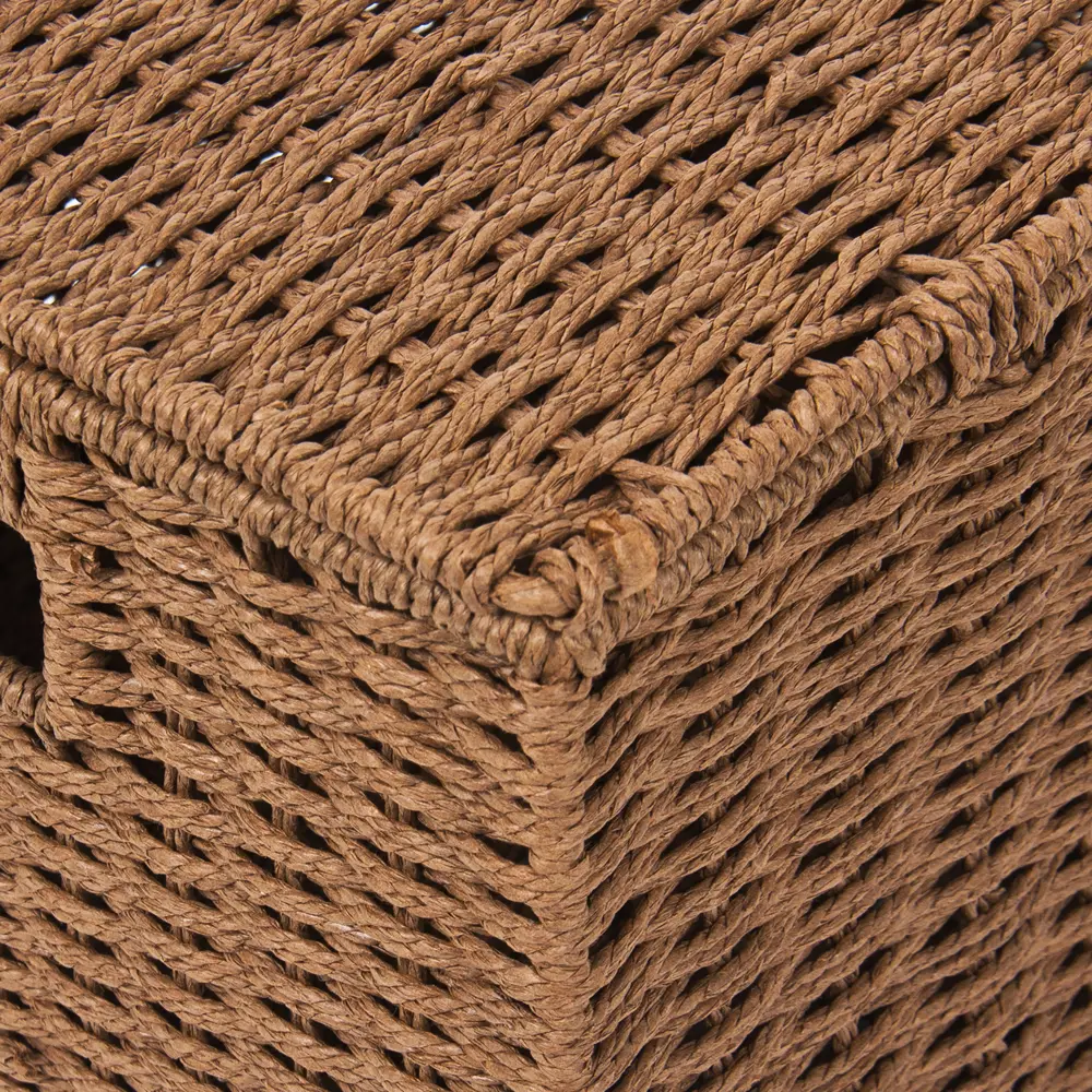 Корзина для хранения 38x18x28 см бумажный шпагат цвет коричневый Santreyd STLM-2205109 - Вид №4
