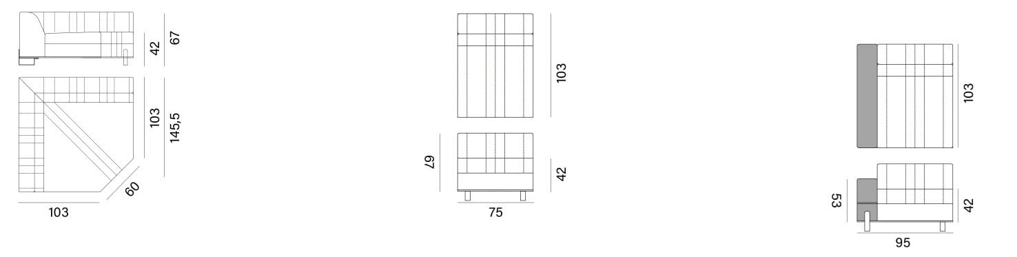 Угловой диван из ткани Capital Collection ARCH-00073727 - Вид №8