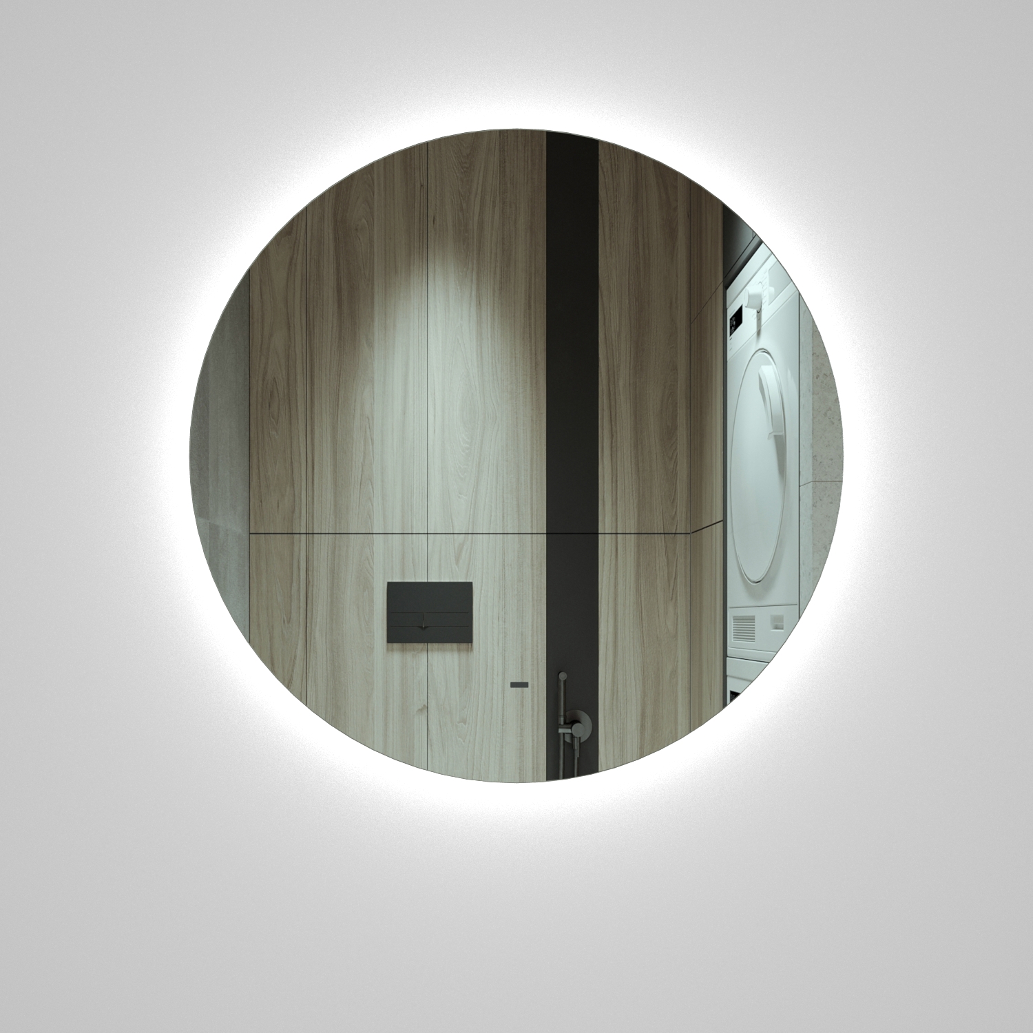 90933464 Зеркало для ванной ЗЛП1233 с подсветкой 60х60см Space STLM-0423229 JOKI