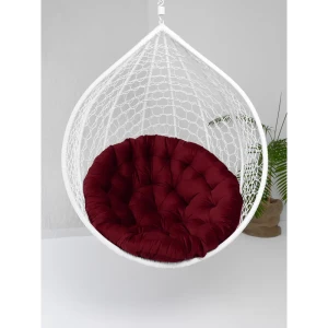 Подушка для подвесного кресла Everena round bordo soft papasan 120x120 см красная