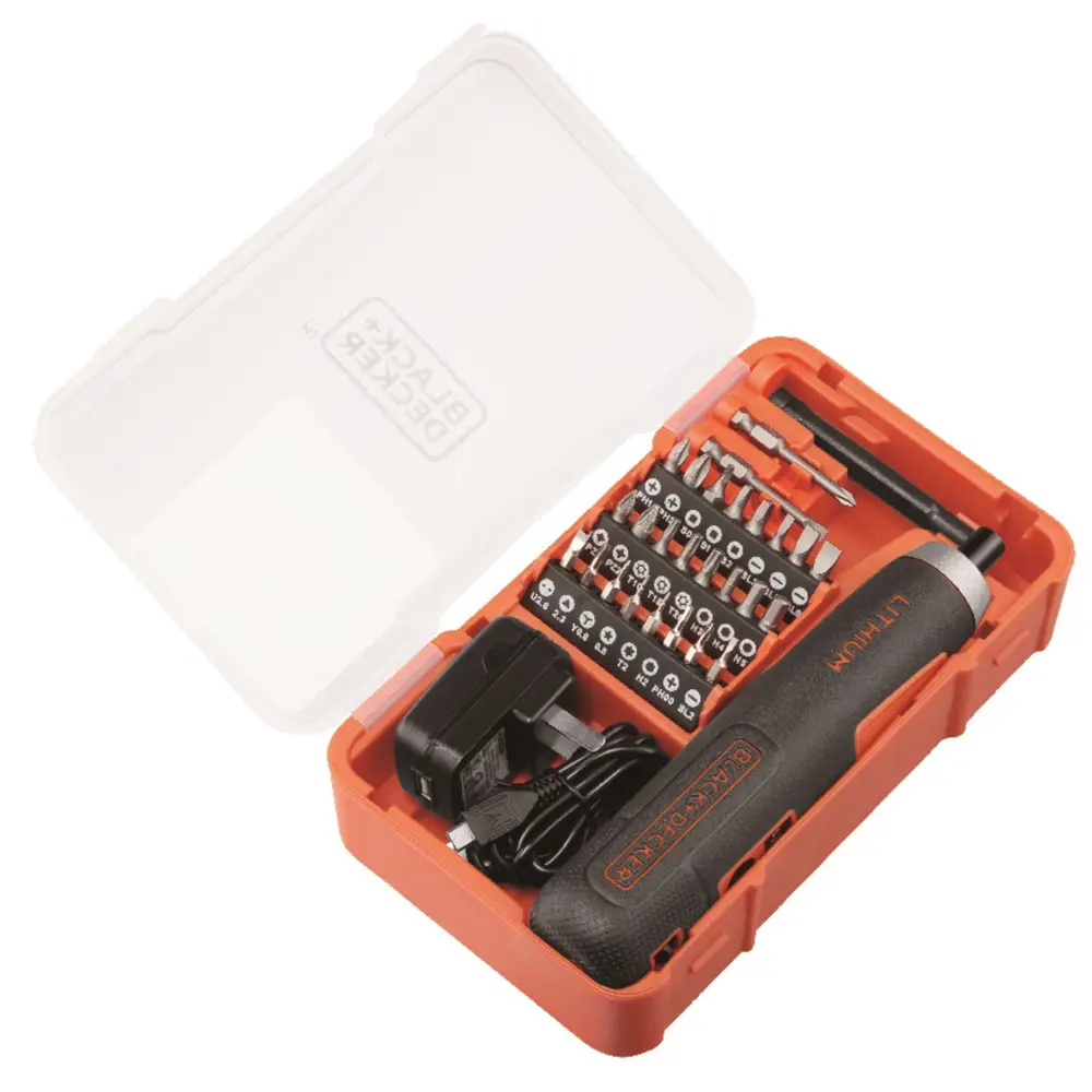 Отвертка аккумуляторная Black&Decker BD40K27-RU, 3.6 В Li-ion 1.5 Ач BLACK + DECKER STLM-2186154 - Вид №2