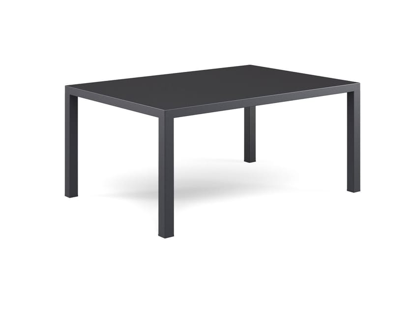 Стальной прямоугольный низкий журнальный столик emu Round ARCH-00138482