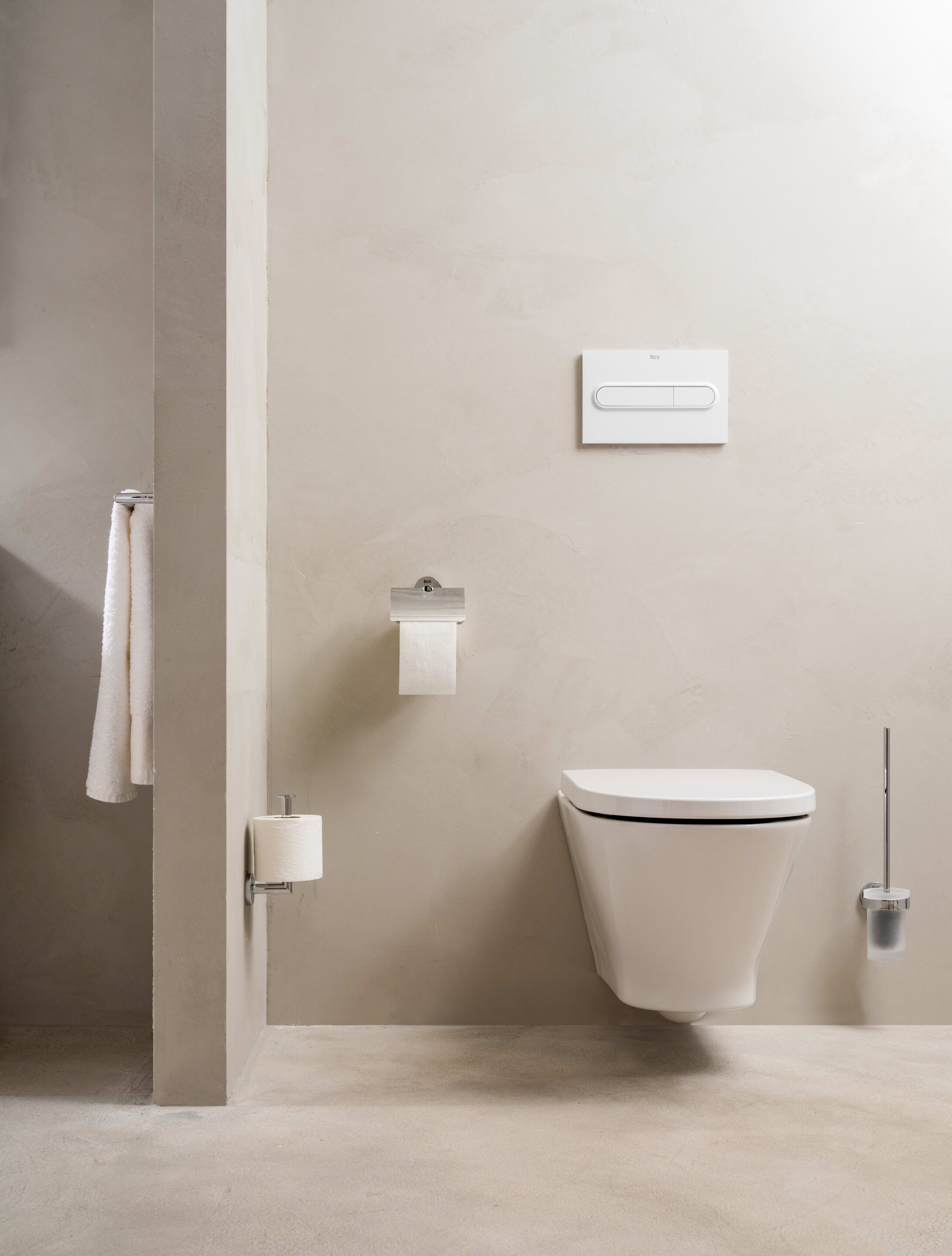 Металлический держатель рулона с крышкой Roca Compas ARCH-00083941 - Вид №2