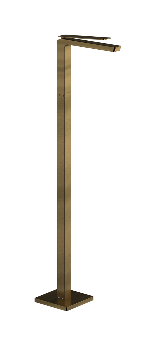 Высокий смеситель для напольной раковины в комплекте с донным клапаном. WE ARE IB k3299mb Modern Bronze K3