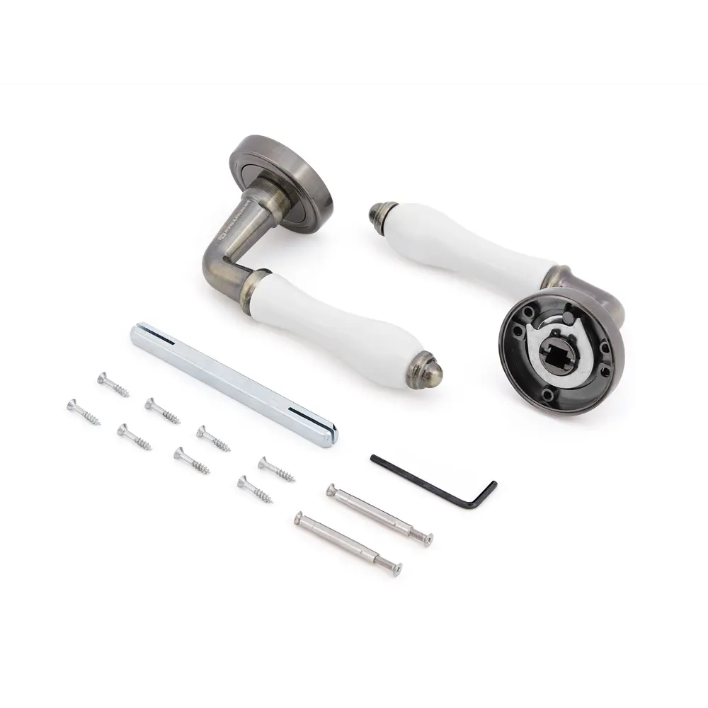 Дверные ручки Palladium Brissac, без запирания, цвет бронза STLM-2166219 - Вид №1