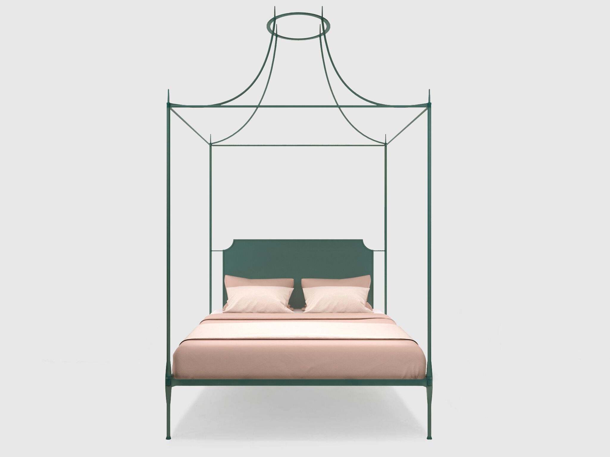 Двуспальная кровать из кованого железа с балдахином Lispi MIDA ARCH-00101268