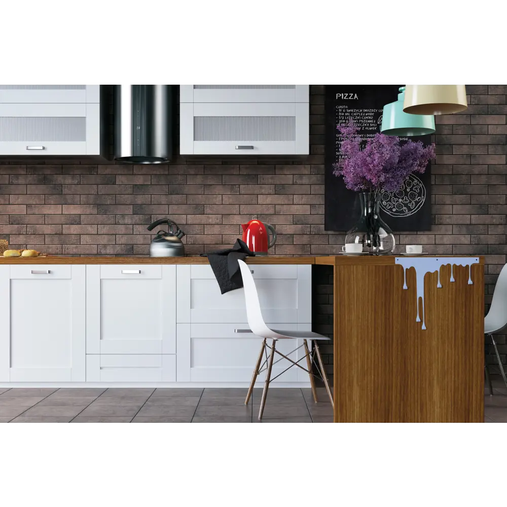 Фасадная плитка Cerrad Loft Brick Cardamon в темно-коричневом цвете 82676324 STLM-0033756 - Вид №2