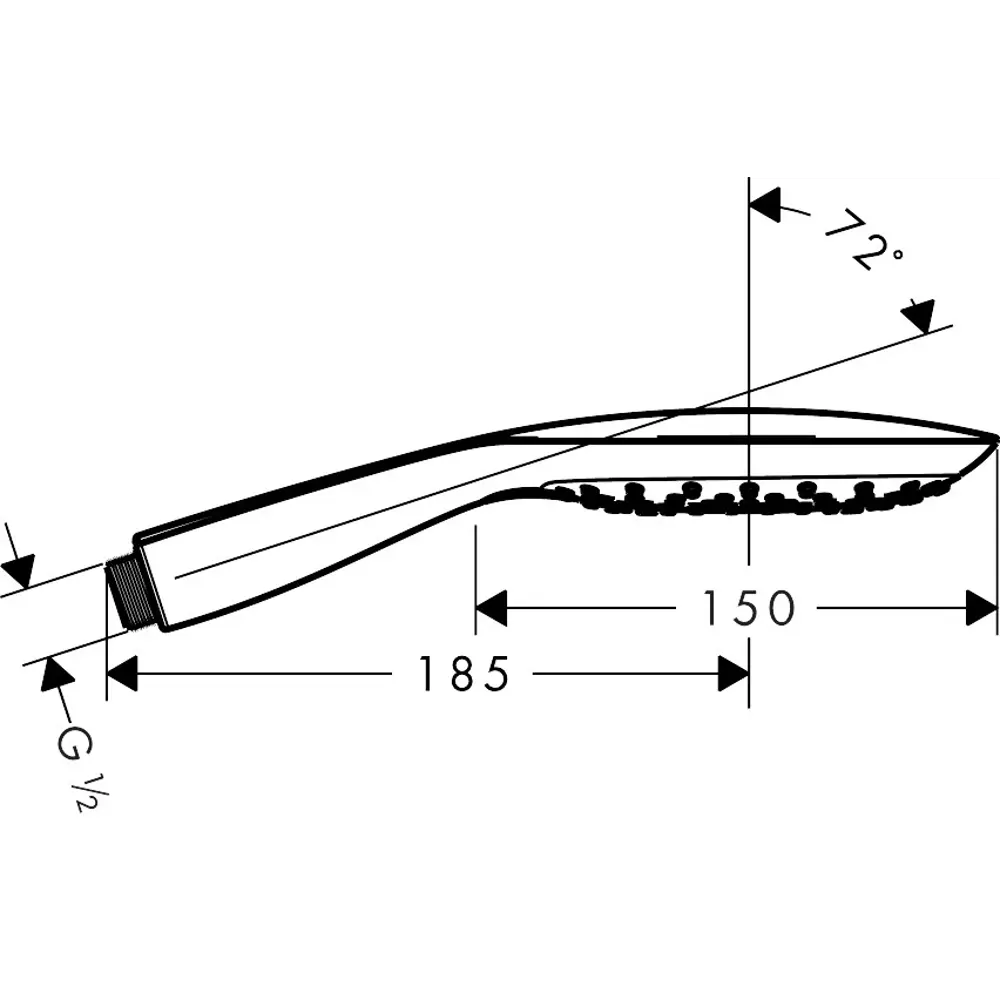 Лейка для душа Hansgrohe Raindance Select E150, 3 режима STLM-2189669 - Вид №8