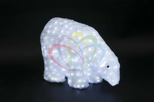 Светодиодная фигура "Белый медведь" 40см SUPERNW СВЕТОВЫЕ ФИГУРЫ 217552 Белый
