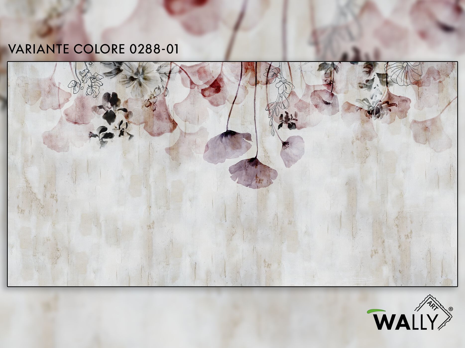 Моющиеся нетканые обои WALLYART DAISY ARCH-00030621 - Вид №1