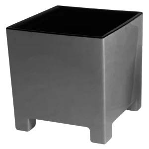 Кашпо Evergreen Design Нард 17x19x19 см v5.5 л пластик серый муссон
