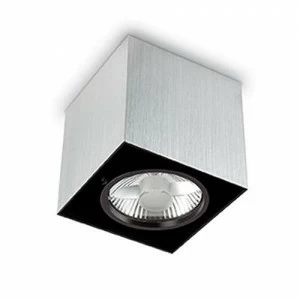 Потолочный светильник Ideal Lux Mood PL1 Small Square Alluminio IDEAL LUX MOOD ALLUMINIO 103186 Серый