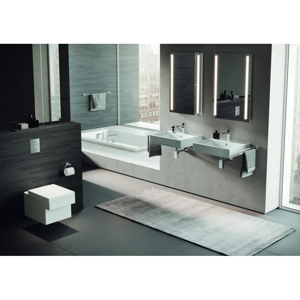 Набор аксессуаров для ванной Grohe Essentials Cube 3 предмета цвет хром STLM-2028682 - Вид №5