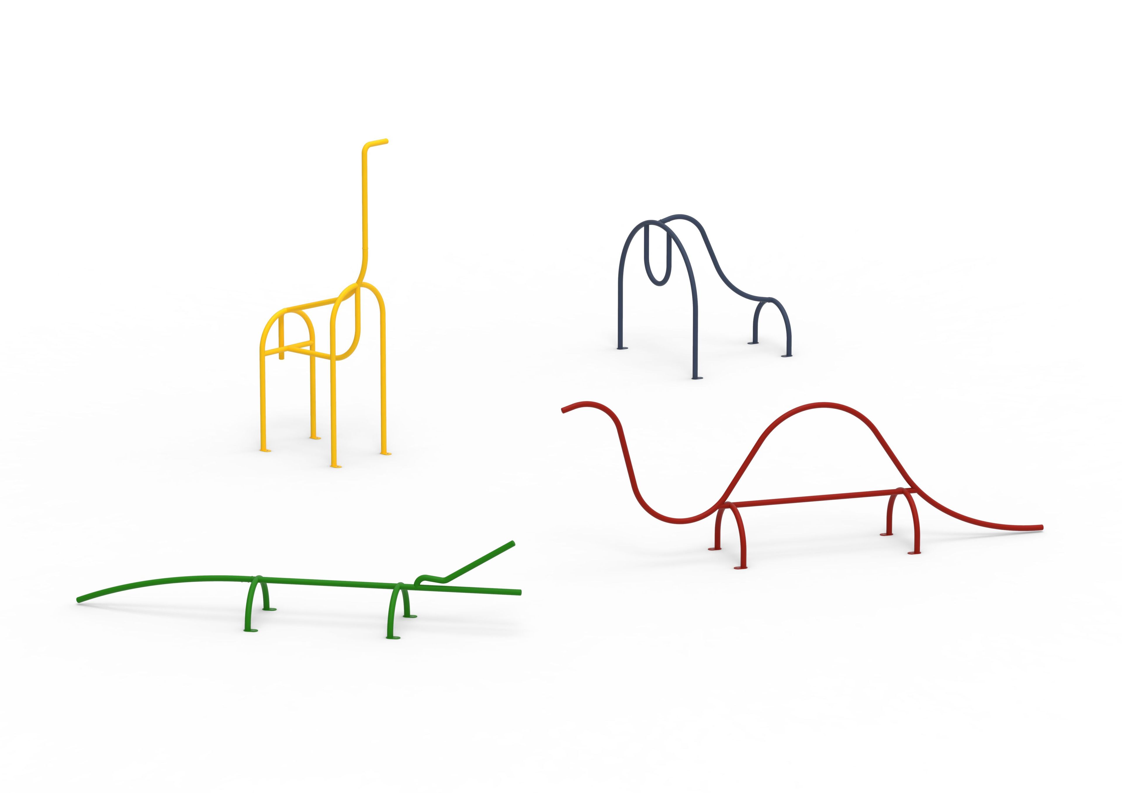 Стальная игра / скульптура с порошковым покрытием Magis Animal Factory ARCH-00061793 - Вид №2