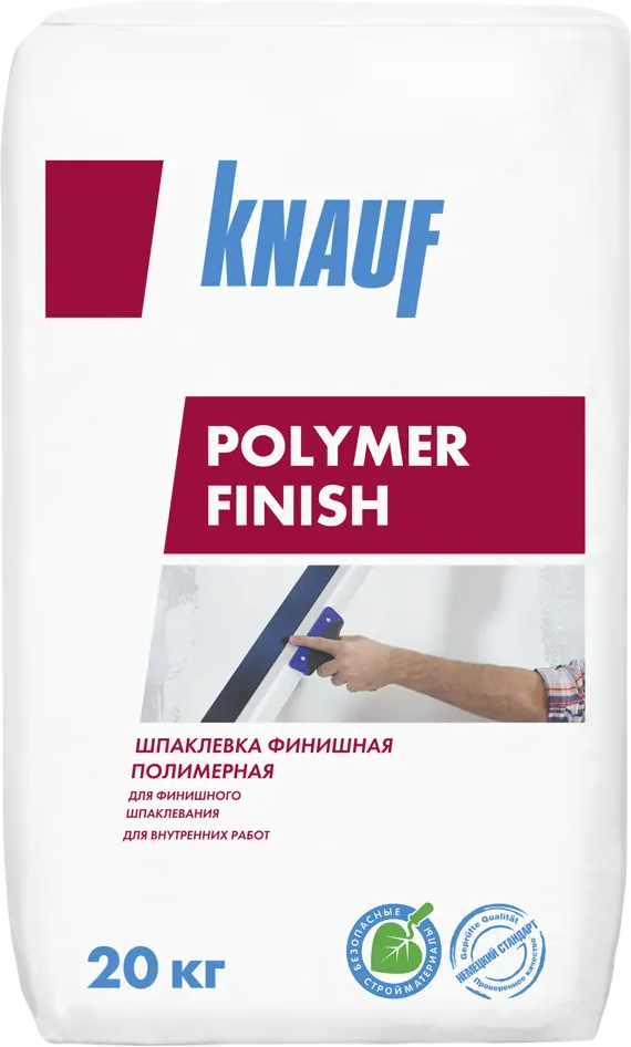 KNAUF Полимер финиш - профессиональная шпаклевка для идеального выравнивания стен 16551296