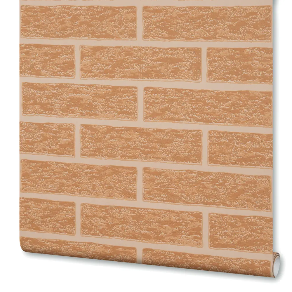 Обои виниловые Ateliero Brick коричневые 0.53 м 38335-07 STLM-2058713