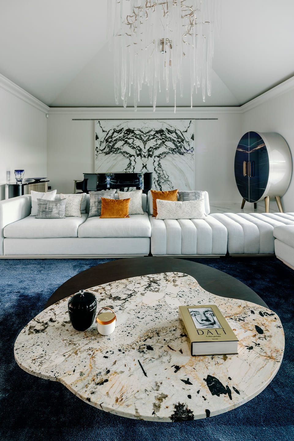 Низкий журнальный столик из гранита и дуба Патагонии Greenapple Bordeira ARCH-00052338 - Вид №5