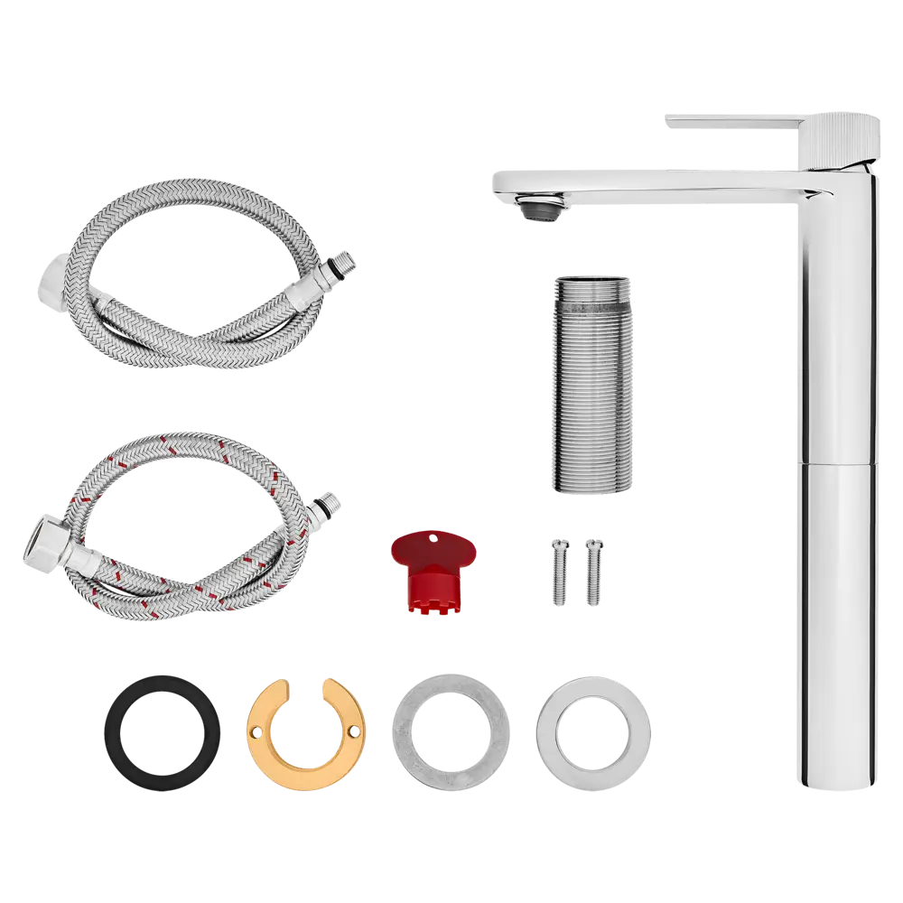Смеситель для раковины KONSENSA Теано однорычажный на столешницу цвет хром STLM-2132247 - Вид №3