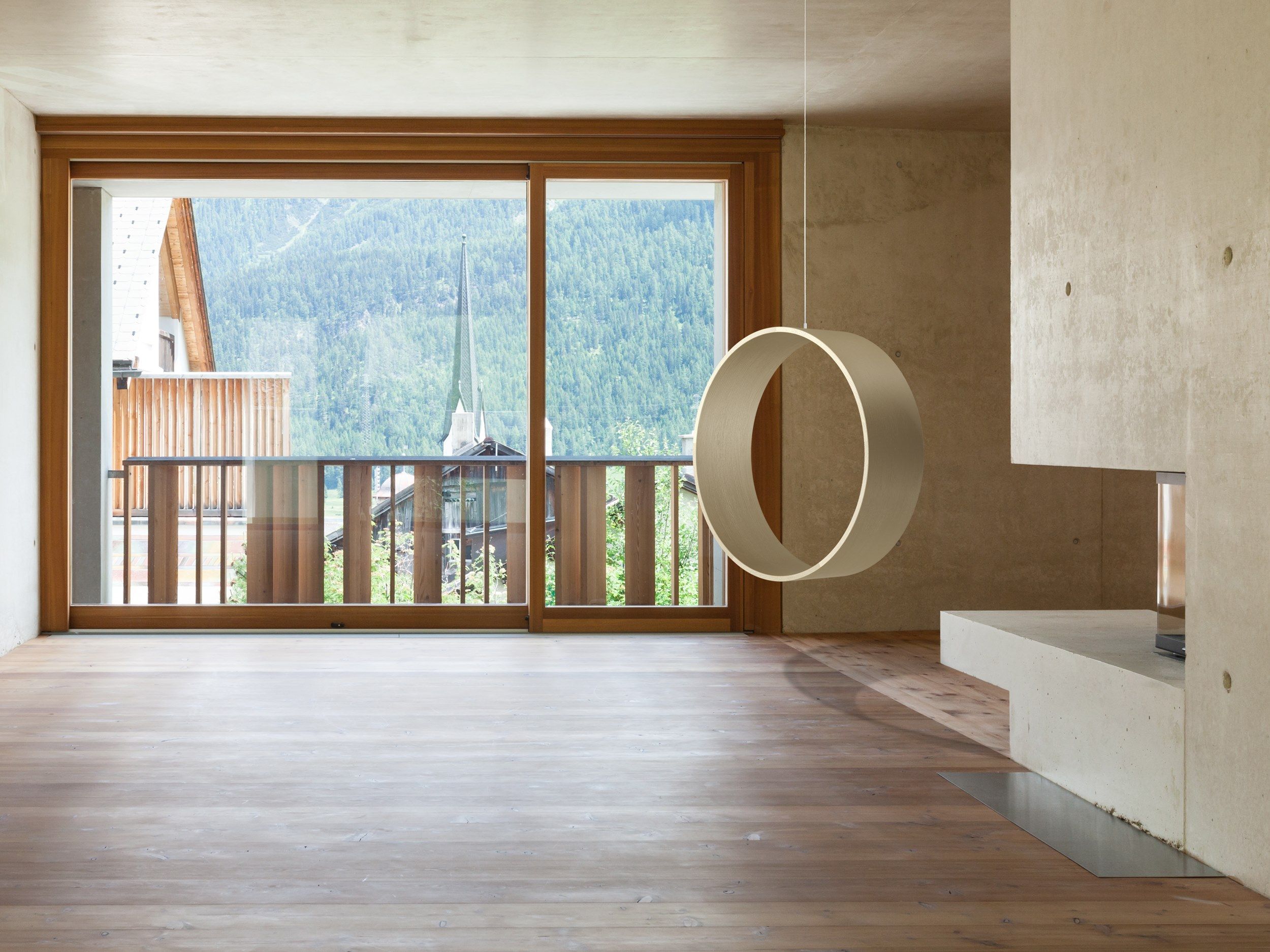 Подвесное кресло из лакированного дерева Iwona Kosicka Design SWING N.3 ARCH-00070496 - Вид №4