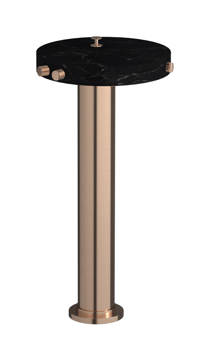 Напольный смесиель для ванны с встроенным душем. WE ARE IB mr399sr_2 Brushed Rose Gold Marmo